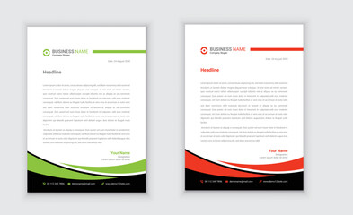 Creative business letterhead template design