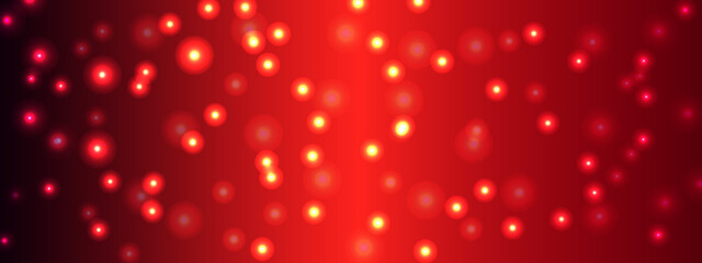 Abstract red gold bokeh background. Holiday concept or celebration background for New Year, Anniversary, Wedding, Birthday and many more. Abstract bokeh lights background. Defocused bokeh blur lights.