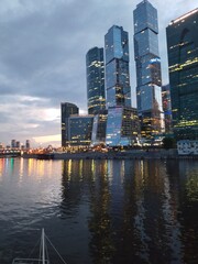 Obraz premium country skyline at night