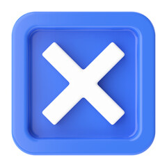 Cross sign. 3D illustration.