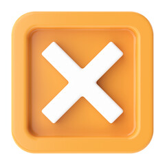 Obraz premium Cross sign. 3D illustration.