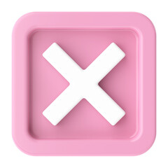 Obraz premium Cross sign. 3D illustration.