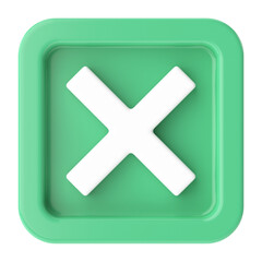 Obraz premium Cross sign. 3D illustration.