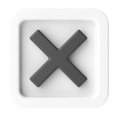 Obraz premium Cross sign. 3D illustration.