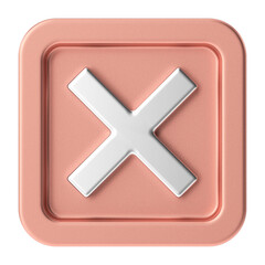 Obraz premium Cross sign. 3D illustration.