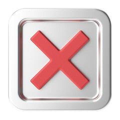 Obraz premium Cross sign. 3D illustration.