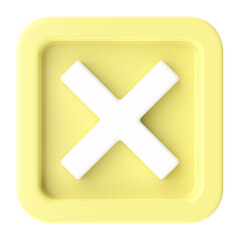 Obraz premium Cross sign. 3D illustration.