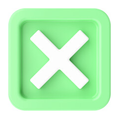 Fototapeta premium Cross sign. 3D illustration.