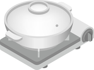 土鍋　カセットコンロ