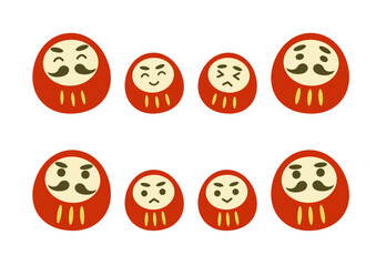 だるまのイラスト