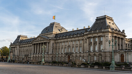 Fototapeta na wymiar The Royal Palace of Brussels, official palace of the King and Queen of the Belgians