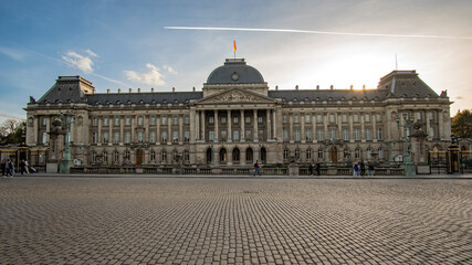 Obraz premium The Royal Palace of Brussels, official palace of the King and Queen of the Belgians