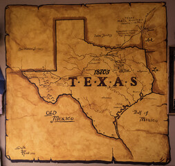 old Texas map