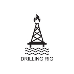 drilling rig icon , industrial icon