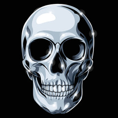 silver skull