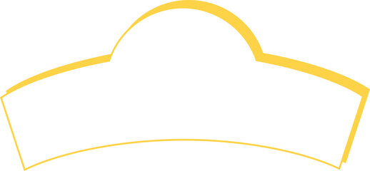 isolated Banner Shape badge Curve