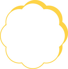 isolated Banner Shape Flower