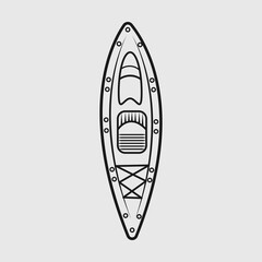 Kayak SVG Cut File, Kayak Boat Svg, Canoe Svg, Water Sports Svg, Kayaking Svg, Boat Svg, Sports Svg,