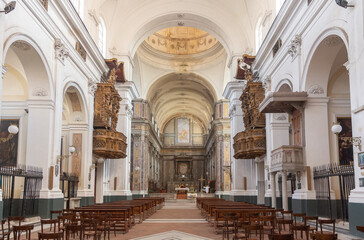 interior of SS Annunziata church in Aversa