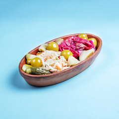 salad with beetroot and cucumber