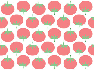 Hand drawn Tomato seamless pattern. Hand drawn Vegetable background. Vegetable, textile, fabric, print pattern,