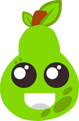 pear  funny cartoon