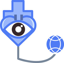 eye heart icon