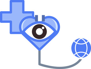 eye heart icon
