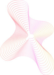 Abstract gradient wave line