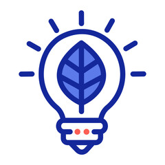 light bulb renewable energy icon vector illustration
