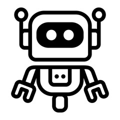 robot electronic icon vector illustration