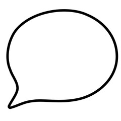 Bubble symbol for chat, communication, social media