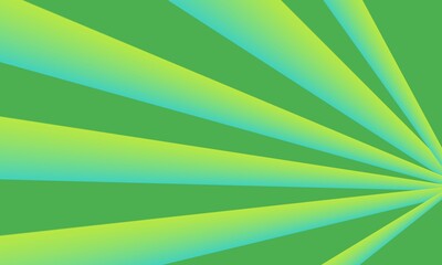 illustration, the background is green, the long, large irregular shape contains a combination of blue and yellow,