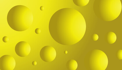 Gradient yellow background design with gradient yellow balls suitable for poster design, invitations, greeting cards and more