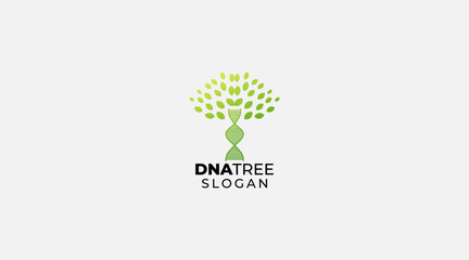 Design Medical DNA tree Logo Template, Nature DNA logo template
