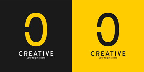 Number 0 in Modern Mono Style