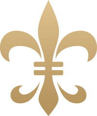 Obraz premium Gold Fleur De Lis
