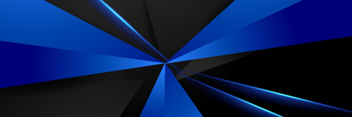 abstract blue and black banner