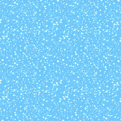 snowstorm template backdrop. Snow falling repeated texture. Winter seamless pattern. Vector snowflakes background. Can use for Christmas, New Year designs, textile, fabric and wrapping paper.