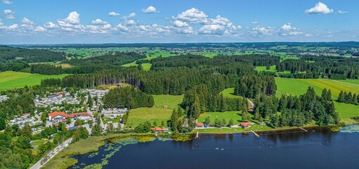 Naherholung am Elbsee nahe Marktoberdorf im Allgäu