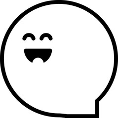 Spooky, ghost cartooon symbol