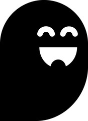 Spooky, ghost cartooon symbol