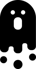 Spooky, ghost cartooon symbol