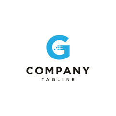 G Letter technology network computer Vector logo icon vector Template