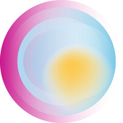 Round colorful gradient circle