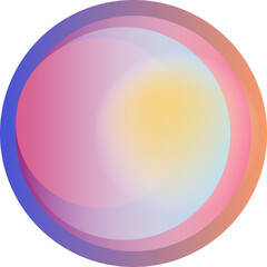 Round colorful gradient circle