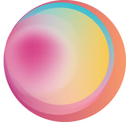 Round colorful gradient circle