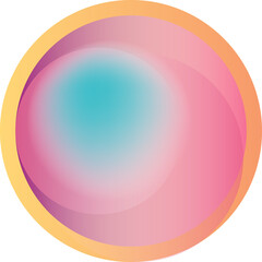 Round colorful gradient circle