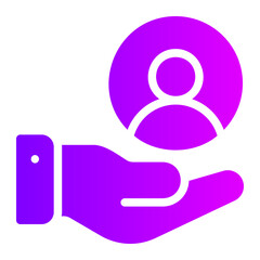customer care gradient icon