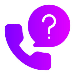 question gradient icon